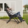 UDPATIO 2er Sonnenliege Klappbar Gartenliege Mit Auflage 78cm Anthrazit Bild 2