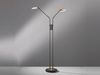 Fischer & Honsel 'Dent' LED Stehleuchte 2-flammig, Metall schwarz blattgoldfarben, Höhe 150 cm Bild 3