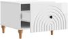 vidaXL Couchtisch Hochglanz Weiß 49 x 50 x 40 cm Holzwerkstoff 894279 Bild 3