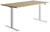 Topstar Sitz-/Steh-Schreibtisch, (B)1.600 mm, weiß elektr. höhenverstellbar Grau Bild 2