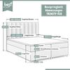 Best for Home Boxspringbett Boxspringbett 200x200 mit 7-Zonen-Bonnellfederkern & Stauraum (140x200 160x200 180x200 200x200 cm), Verschiedene Liefermöglichkeiten, TOP Preis-Leistungs-Verhältnis Bild 2