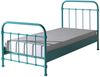 Metallbett Karlyn 210x98x111 Einzelbett Metall Türkis Bild 2