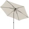 Doppler myZone Sonnenschirm / Mittelmastschirm "Push Up 300", natur, Ø 300 cm Bild 2