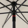 Doppler myZone Sonnenschirm / Mittelmastschirm "Push Up 300", natur, Ø 300 cm Bild 5