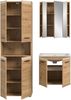 Badezimmer-Set >Ice< in artisan oak - 135x185x46cm (BxHxT) Bild 4