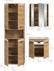 Badezimmer-Set >Ice< in artisan oak - 135x185x46cm (BxHxT) Bild 5