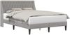 vidaXL Bettrahmen mit Kopfteil Hellgrau 140 x 190 cm Samt 42027424 Bild 2