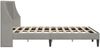 vidaXL Bettrahmen mit Kopfteil Hellgrau 140 x 190 cm Samt 42027424 Bild 5