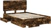 vidaXL Bettrahmen Geräucherte Eiche 150 x 200 cm Holzwerkstoff 3412771 Bild 5
