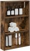 vidaXL Badezimmer-Wandschrank Geräucherte Eiche 40 x 10 x 60,5 cm 889355 Bild 3