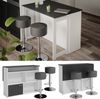 Bartisch-Set Dominic Anthrazit/Weiß 116 x 37 cm mit 2 Barhockern Vicco Bild 2