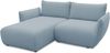 DOMO. collection Ecksofa 800 022, kleines Modulsofa in L-Form mit Taschenfederkern und attraktiver Biese-Naht, Sofa, Polsterecke, Eckcouch 194 x 168 x 79 cm (BxTxH), hellblau Bild 2