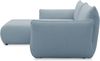 DOMO. collection Ecksofa 800 022, kleines Modulsofa in L-Form mit Taschenfederkern und attraktiver Biese-Naht, Sofa, Polsterecke, Eckcouch 194 x 168 x 79 cm (BxTxH), hellblau Bild 3
