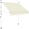 vidaXL Einziehbare Markise Handbetrieben 150 cm Cremeweiß 143693 Bild 2