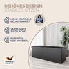 CASARIA® Faltbare Sitztruhe mit Stauraum Kunstleder Schwarz XL Bild 3