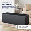 CASARIA® Faltbare Sitztruhe mit Stauraum Kunstleder Schwarz XL Bild 2