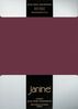 Janine Design Jersey Elastic Spannbetttuch Burgund, 180x200 cm - 200x220 cm Bild 4