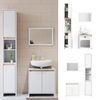 Badmöbel-Set Emma Weiß/Sonoma 3 Teile, mit Hochschrank Vicco Bild 2