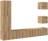 vidaXL 5-tlg. TV-Schrank-Set Wandmontage Artisan-Eiche Holzwerkstoff 3329202 Bild 2