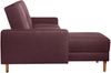 Just Cool Funktionssofa Flachgewebe Burgund Erle Natur Bild 4