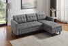 riess-ambiente Ecksofa STOCKHOLM 220 cm grau – 3-Sitzer, Strickstoff, Ottomane beidseitig, Einzelartikel 1 Teile, bequeme Eckcouch mit Federkern – ideal fürs Wohnzimmer & Gästezimmer Bild 3