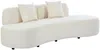 Vente-unique - BASILIANA Sofa Stoff Beige - B 80 cm x H 76 cm x L 230 cm Bild 2