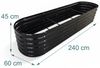 Relaxdays Hochbeet Metall halbrund XXL Bild 4