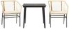 vidaXL 3-tlg. Garten-Essgruppe mit Kissen Braun Poly Rattan Glas 3334506 Bild 2