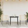 vidaXL 3-tlg. Garten-Essgruppe mit Kissen Braun Poly Rattan Glas 3334506 Bild 3