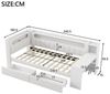 Flieks Daybett, Polsterbett 90x200cm mit 2 Schubladen, USB, LED und Schreibtisch Bild 4