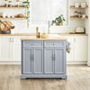SoBuy FKW71-II-HG Kücheninsel, MDF, Lackiert, Grau, 107 x 92 x 71 cm Bild 5