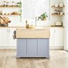 SoBuy FKW71-II-HG Kücheninsel, MDF, Lackiert, Grau, 107 x 92 x 71 cm Bild 4