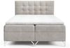 Boxspringbett Schlafzimmerbett CANDELA 160x220cm Stoff Coral Beige Bild 3