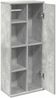 vidaXL Badezimmerschrank mit Rollenhalter Betongrau 39x22x90 cm 858527 Bild 5