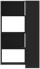 vidaXL Eck-Bücherregal 4 Etagen Schwarz 85x85x140 cm Holzwerkstoff 3307811 Bild 4