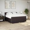 vidaXL Boxspringbett mit Matratze Dunkelbraun 180x200 cm Stoff 3289831 Bild 3