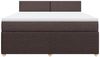 vidaXL Boxspringbett mit Matratze Dunkelbraun 180x200 cm Stoff 3289831 Bild 5