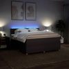 vidaXL Boxspringbett mit Matratze Dunkelbraun 180x200 cm Stoff 3289831 Bild 4