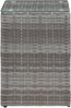 vidaXL Beistelltisch mit Glasplatte Grau 35 x 35 x 52 cm Poly Rattan 46983 Bild 2