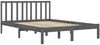vidaXL Massivholzbett Grau Kiefer 200x200 cm [3105093] Bild 4