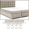 Best for Home Boxspringbett mit Bettkasten Trinity K-9 Bonellfederkern inkl. 7 cm Topper (140x200 160x200 180x200 200x200 cm), inkl. Lieferung bis in die Wohnung, TOP- Preis-Leistungs-Verhältnis Bild 4