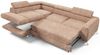 Ecksofa mit Schlaffunktion MARIOS Sofa Stoff Dunbar Rostbraun Ottomane Links Bild 2