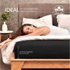 leevitex® Boxspringbett & Wasserbett Spannbettlaken | 100% Baumwolle | Markenqualität | Ökotex | 200x220 cm + 40 Steg - Schwarz Bild 4