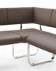 Eckbank Arco Braun Leder 200 x 150 cm Bild 2