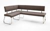 Eckbank Arco Braun Leder 200 x 150 cm Bild 4