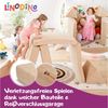 Linodino Kindersofa Spielsofa I aus Schaumstoff Bausteine I Spielcouch für Kinder, Wasserfeste Unterbezüge, Waschbare Chenille Bezüge 30° Bild 3