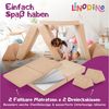 Linodino Kindersofa Spielsofa I aus Schaumstoff Bausteine I Spielcouch für Kinder, Wasserfeste Unterbezüge, Waschbare Chenille Bezüge 30° Bild 4