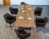 Esstisch Baumkante Akazie stone 160 (260) x 90 cm mit Ansteckplatten BARCELONA 77608952 Bild 4