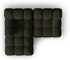 Micadoni Modulares Ecksofa Bellis 3-Sitzer Links 3D-Stoff Sonic Amazonas Grün Bild 5