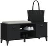 vidaXL Schuhbank VIKEN Schwarz 106x35x45 cm Holzwerkstoff 374933 Bild 4